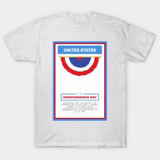 Independence Day - United States - For 4th of july - Print Design Poster - 17062010 T-Shirt